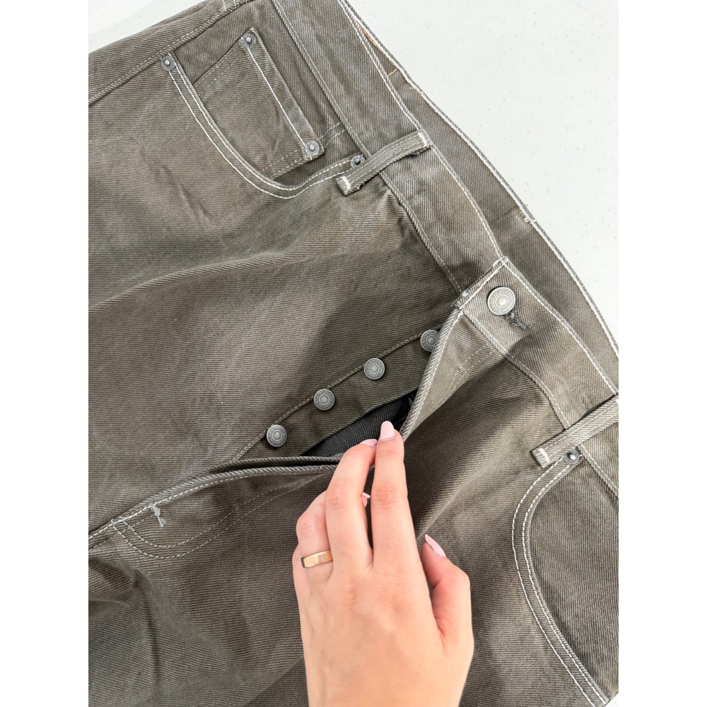 Levi's 501 Original Fit Jeans - Brown Denim - Size 42x32 - Picture 6 of 16